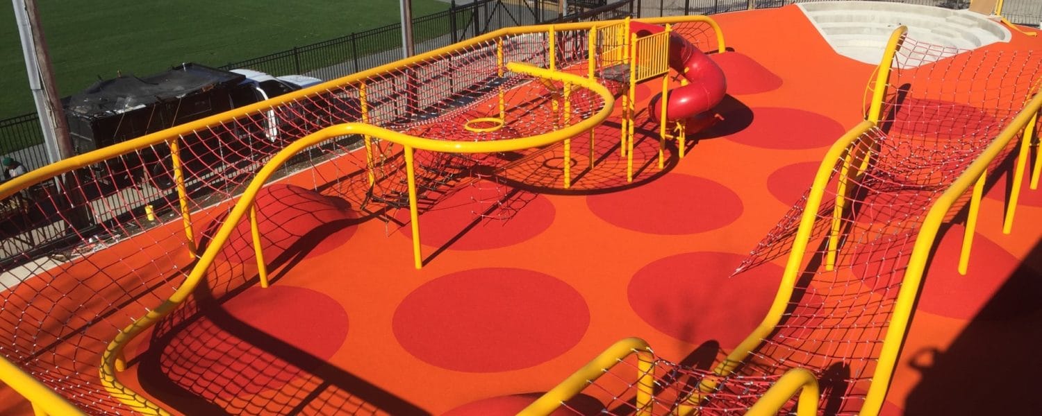 Playground Surfacing with Poured in Place Rubber