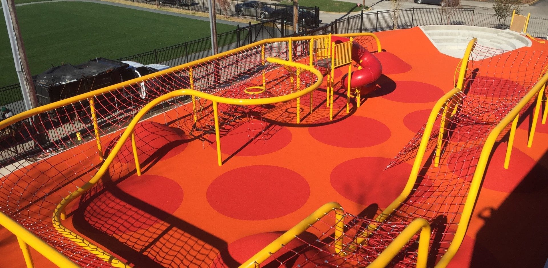 Playground Surfacing with Poured in Place Rubber