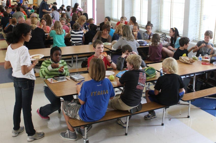 School Cafeteria: Cleaning, Sanitizing and Targeted Disinfecting